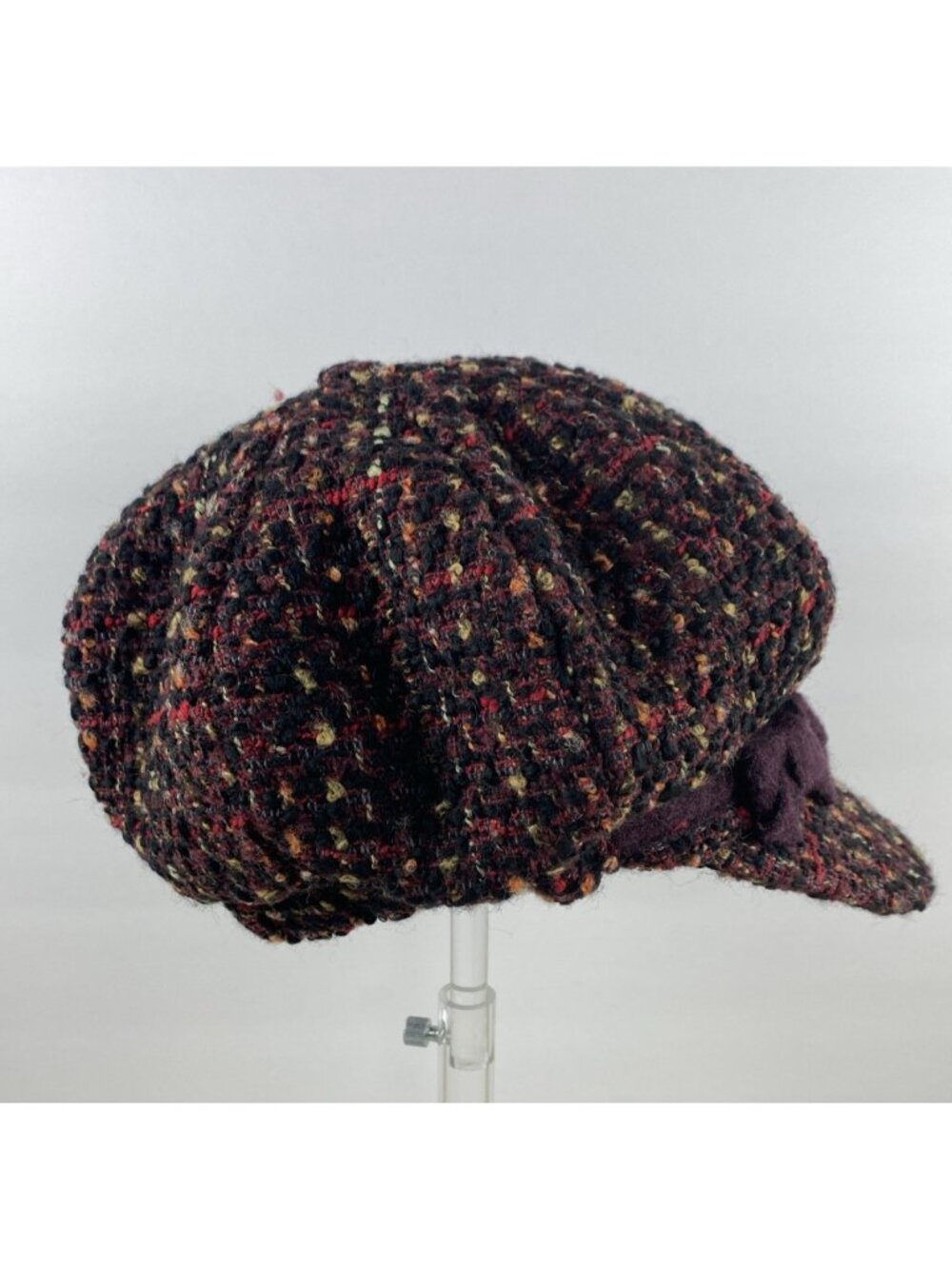 Giuliana Women’s Newsboy Multi-Colored Hat~Stretch Band~Made In Italy Adorable!! - Picture 4 of 12